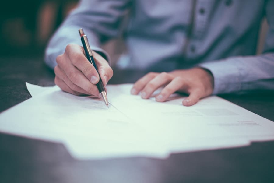 Application paperwork